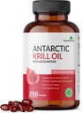 Futurebiyotiks Antarktika Krill Oil 1000 mg with Omega-3s EPA, DHA, Astaxanthin ve Phospholipids -% 100 Pure Premium Krill Oil Heavy Metal Tested, Non GMO – 250 Softgels (125 Hizmet)