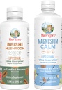 MaryRuth Organics Reishi Liposomal (Candied Pecan) & Magnezyum (Almond Vanilla) | Clean Label Project  Valid® | Vitamins for Immunity, Calm, & Wellness Genel | Vegan, Non-GMO, Gluten-Free