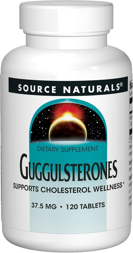 Source Naturals Guggulsterones, Supports The Heart and Arteries* 37.5 mg - 120 Tablet