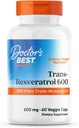 Doktor'un En İyi Trans- Resveratrol 600, 98 Saf Trans-Resveratro, Non-GMO, Gluten Free, Soy Free, Vegan 60 Veggie Caps