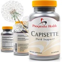 Capisette Water Retention Support - Swollen Feet, Ankles ve Legs - Edema'dan Swelling & Akışları Azaltır. Ekleyenler: Potasyum, Dandelion Root, & More- Diyetsel Supplement (60 kapsül)