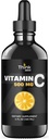 Sıvı C Vitamini - Yüksek Dose - Vitamin C Drops - Yetişkinler ve Çocuklar için - 500 mg - Sıvı VIT C - GMO - Vitamin C Sıvı Supplement (4 oz 120 ml)