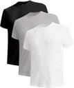 BAMBO COOL Men's Undershirts Moisture-Wicking Crewneck T Gömleks, Breathable Cracks for Men, 3 or 6 Pack