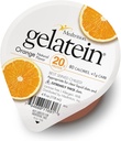 Medtrition Gelatein Orange: 20 γραμμάρια πρωτεΐνης. Χωρίς ζάχαρη. Ιδανικό για Καθαρές Υγρές Διαιτήσεις, Δυσκολίες κατάποσης, Βαριατρική, Αγωγή και Ογκολογία. Μεγάλη προ ή μετά την προπόνηση σνακ. (12 Συσκευασία)