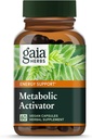 Gaia Herbs Metabolic Activator - Metabolism Desteği için Doğal Enerji Supplement - Panax Notoginseng & Astragalus Ekstraksiyonu - Sütden Ücretsiz Soy & Gluten - 60 Capsules (60 Hizmet)
