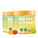 HOOLOO Hemp Gummies 100.000 mg for Deep Sound Bedtime Support and Discomfort Relief, Fruity Gummy In Omega 3 Vitamins, Made in USA