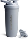 Smartshake Reforce Paslanmaz Çelik Protein Shaker Şişe 900 ml | 30 oz - Leakproof Vida-on Lid - BPA Ücretsiz - Su geçirmez Şişe- Unisex (Grey)