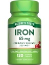 Nature's Truth Iron Supplement | 65 mg | 120 Tablet | 325 mg Ferrous Sulfate | Non-GMO & Gluten Free Pills