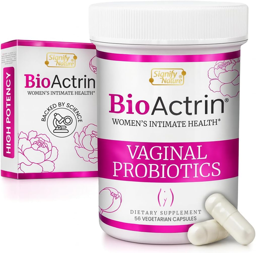 Kadınlar için Biyoactrin Vaginal Probiyotikler - Formüle edilmiş Bakteriyel Vaginosis Tedavisi, Yeast Enfeksiyonu ve Vaginitis Yardımı - Kadınlar Için BV Tedavisi Probiyotik- pH Kadın Aşısı Desteği - 56 Pills