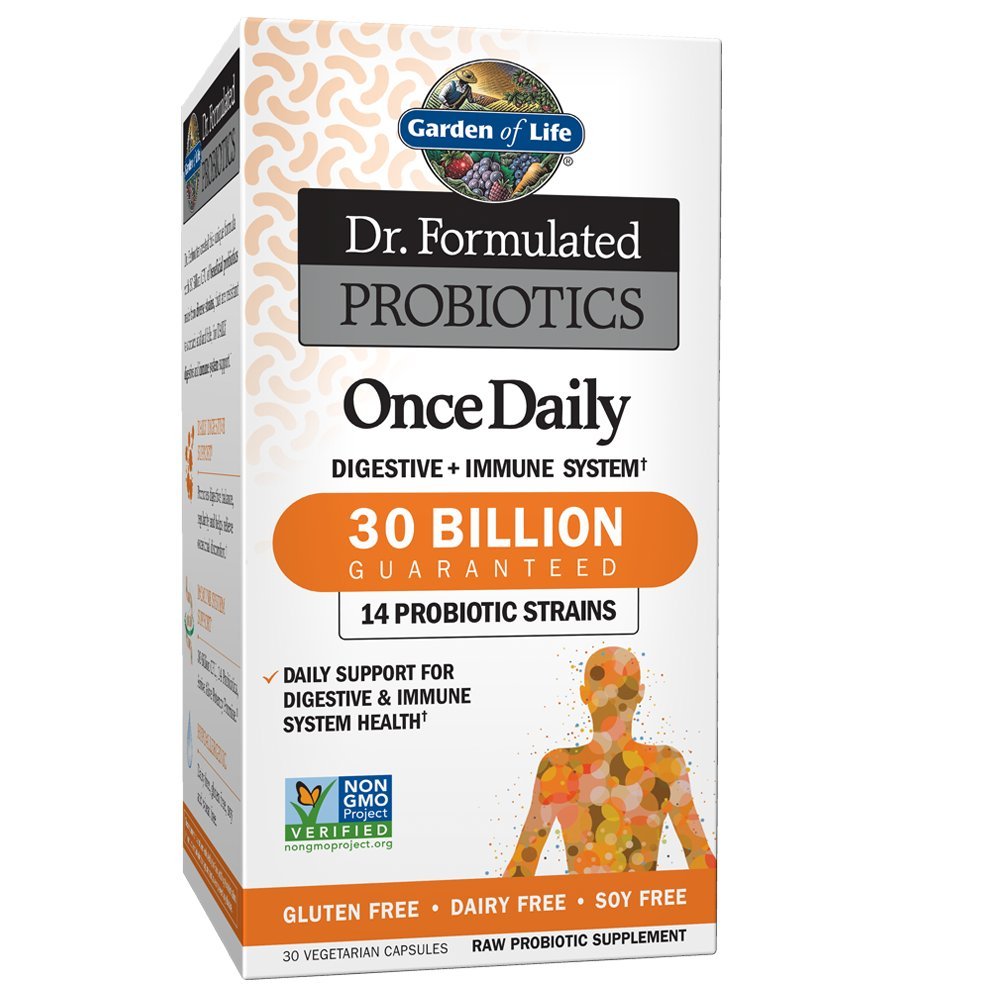 Yaşam Bahçesi Dr. Formulaed Probiyotiks Once Daily - Asitofilus Probiyotik with Daily Support for Digestive and Immune Health - Gluten Free, Dairy Free, Soy Free Probiyotiks, 30 Vegetarian Capsules