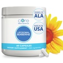 Core Med Science Liposomal Berberine Supplement, 300 mg (60 Kont) - Berberine HCL Extract Capsules Support Liver & Heart Health - Non-GMO, Gluten-Free, Buğday-Free, & Dairy-Free Vegetarian Capsules