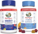 MaryRuth Organics Elderberry Gummies for Immune Support (Sugar Free) & Vegan Vitamin C Gummies Sche | Supports Immune Function | Formula & Çocuklar için Genel Sağlık Destek
