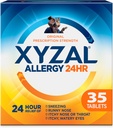 Xyzal 24 Saat Antihistamine, Levocet Essayine Dihidrasyon Tabletleri, 5 mg, 35 Count, 5 mg