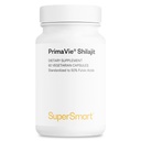 Supersmart - Super Shilajit 500 mg per Day (High Potency) - PrimaVie Shilajit Supplement - Himalaya, Purified & Organic Shilajit | Non-GMO & Gluten Free - 60 Vegetarian Capsules