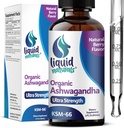 Ashwagandha KSM 66 Drops, 2000mg Natural Berry Flavor - Kadınlar için Ashwagandha Supplements, Ksm-66 Ashwaganda Immune Support, Performans, Kalp Sağlığı - 60 Hizmetler