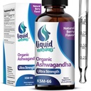 Ashwagandha KSM 66 Drops, 2000mg Natural Berry Flavor - Kadınlar için Ashwagandha Supplements, Ksm-66 Ashwaganda Immune Support, Performans, Kalp Sağlığı - 60 Hizmetler