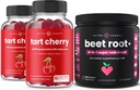 NutraChamps Tart Cherry (2 Pack) & Beet Root Powder | Complete Muscle & Circulation Support