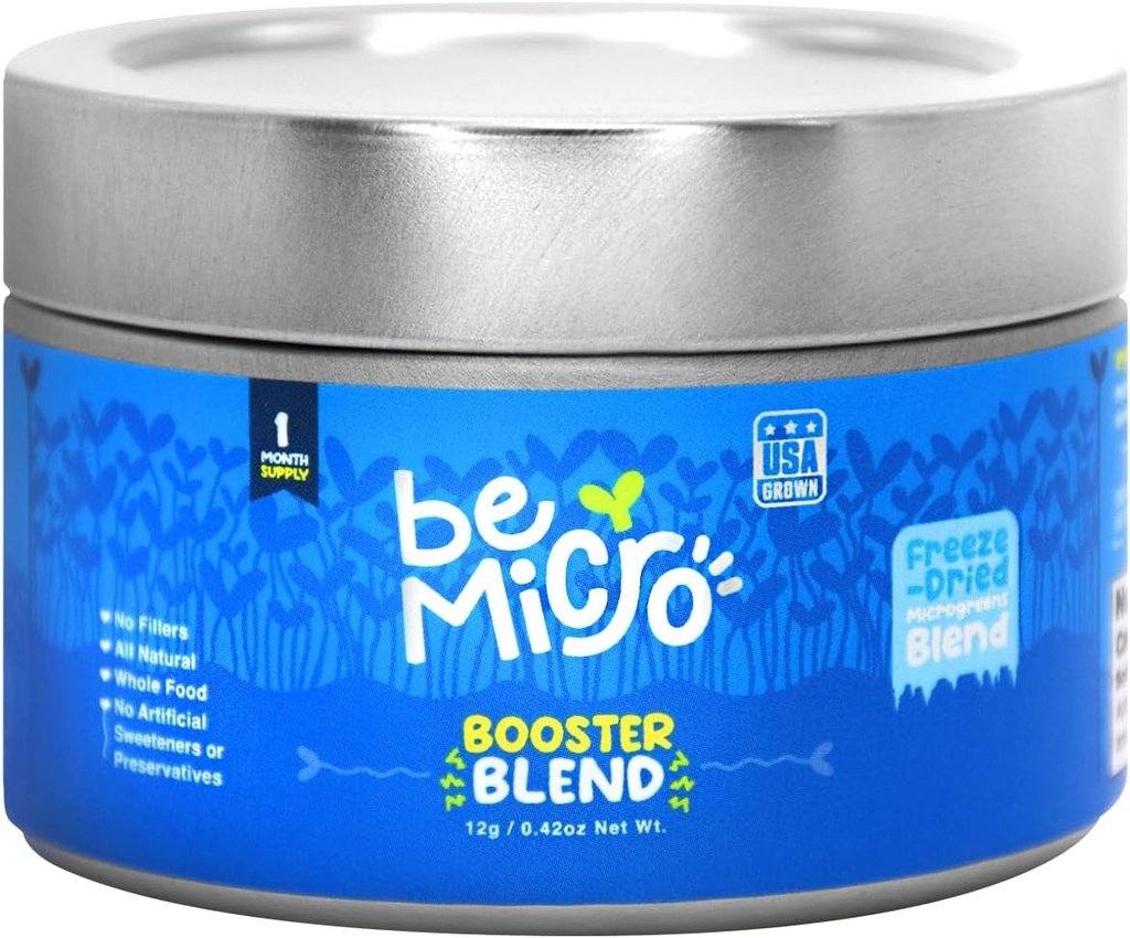 Tüm Gıda Mikro Yeşilleri - ABD Büyüyü, Küçük Batch, Beslenme Sistemleri - Broccoli, Cabbage ve Radish Microgreens - Nrf2 Aktivasyon, Hücresel Sağlık ve Meal -12g