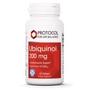 PROTOCOL FOR LIFE BALANCE Ubiquinol 200 mg - Bio available CoQ10 Softgels - Kalp Sağlığı Desteği - Oxidative Stres Quencher - Soy Free & Dairy Free - 60 Softgels