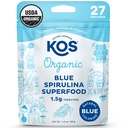 KOS USDA Organik Blue Spirulina Toz, Phycocyanin - Vegan Algae Superfood - Smoothies & protein Drinks için Doğal Gıda Renkleri, Bitki bazlı, GMO - 27 Hizmet