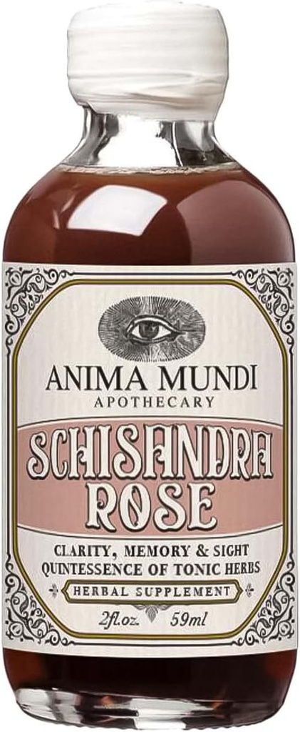 Anarşist Mundi Apothecary Schisandra Rose Elixir - Sıvı Schisandra Berry Adaptogen Supplement with Wildcrafted Rose Petals for Liver and Kidney Support - an Mundi Beauty Supplements (2oz / 59 ml)