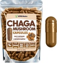 XPRS Nutra Chaga Mushroom Κάψουλες - Premium USDA Chaga Μανιτάρια Κάψουλες - Ενθυλακωμένη σκόνη μανιταριών Chaga για μια ενίσχυση της ασυλίας - Vegan Friendly Superfood για Τσάγκα Τσάι και Ποτά - 360 Count