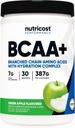 Nutricost BCAA + Hydration Toz (Green Apple) 30 Hizmet - Hydration Complex - Gluten-Free, Non-GMOMO
