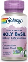 SOLARAY Holy Basil 1000 mg - Tulsi Holy Basil Adaptogen με 2,5% Ουρσολικό Οξύ - Επινοητική Υποστήριξη, Εστίαση, Περιστασιακό Στρες και Υποστήριξη Mood - Μη ΓΤΟ, Vegan, Χωρίς Γλουτένη, 60-Ημέρες Εγγύηση, 30 Υπηρεσίες