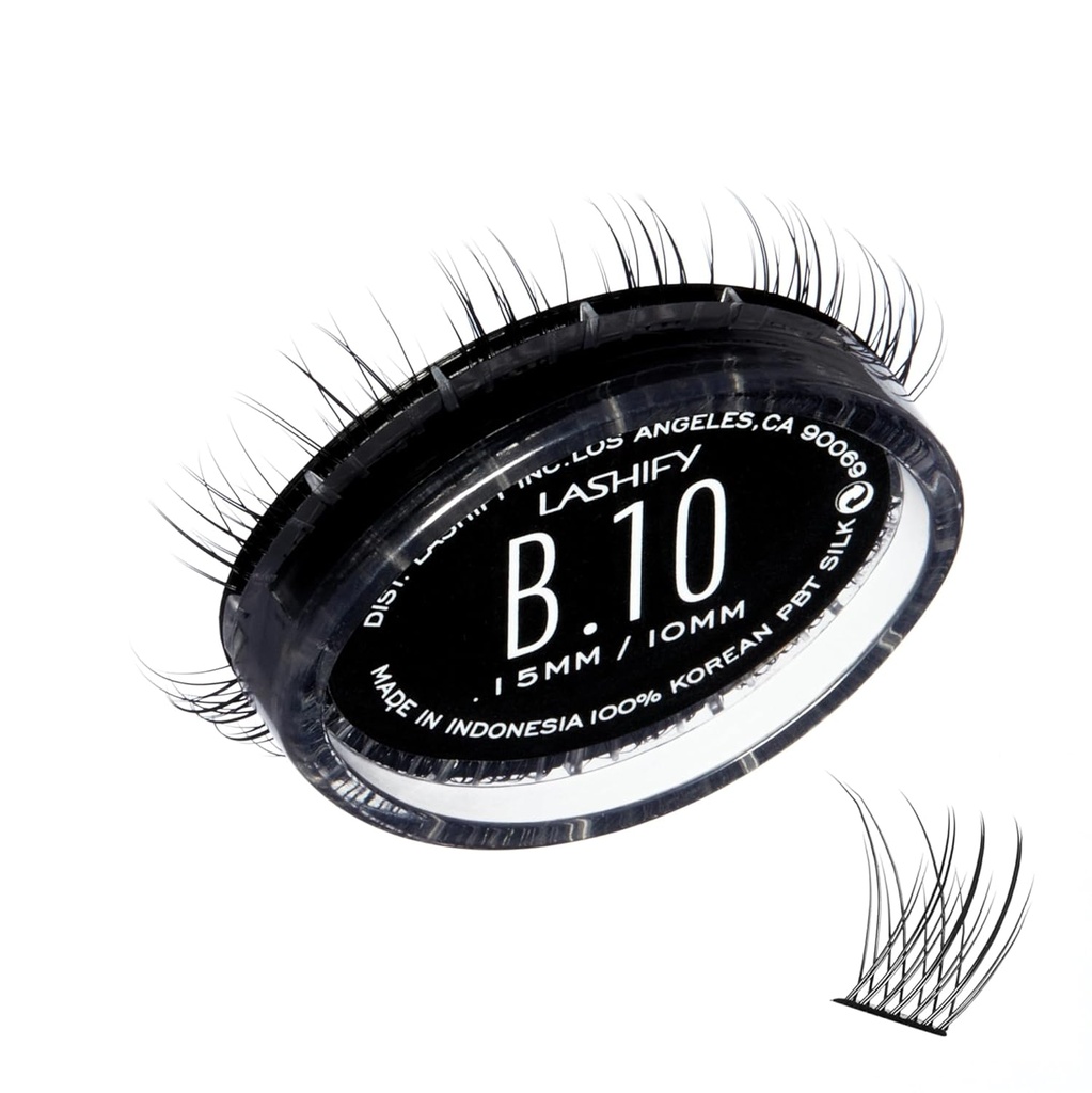 Lashify Bold 10mm Gossamer DIY Επεκτάσεις βλεφαρίδες επαναπλήρωσης, μαύρο, εύκολο ψευδείς βλεφαρίδες για μια φυσική εμφάνιση
