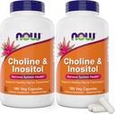 Şimdi Choline & Inositol, 180 Vegetarian Capsules (Pack of 2)