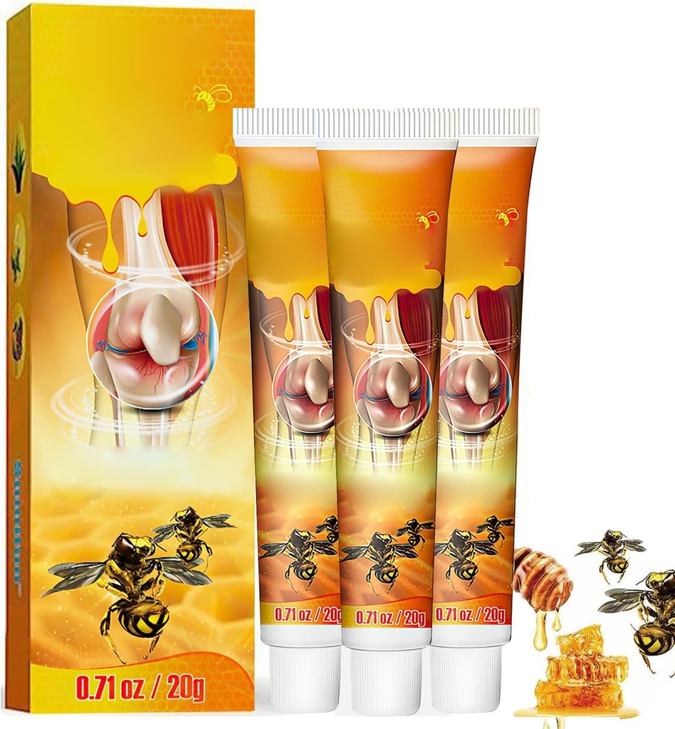 Δράκος Τιμή 3PCS Beevenom Νέα Bee Venom Professional Gel, Κοινή & Μυϊκή Καταπραϋντική Bee Venom Κρέμα, Νέα Bee Venom Κρέμα