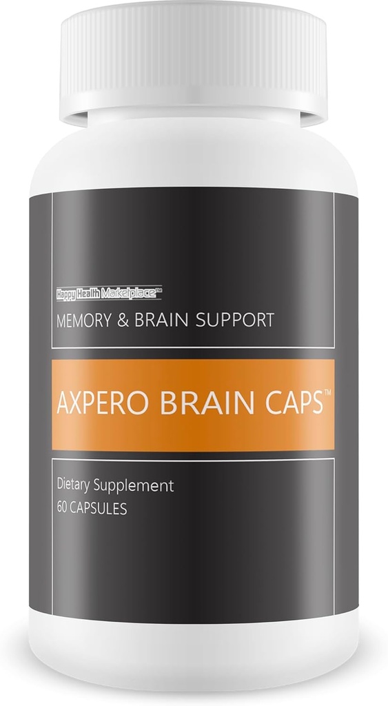 Axpero Beyin Caps - En İyi Hafıza Beyin Desteğimiz Kadınlar ve Erkekler için Tamam - Axpero Oral Memory Supplement for Brain - Brain Supplements for Memory and Focus - Memory Vitamins Brain Memory Support
