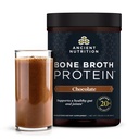 Gerçek Bone Broth, Chocolate, 20g proteini hizmet ediyor, 20 Hizmet Tub, Gluten Free Hydrolyzed Collagen Shak Supplement, Büyük Protein Shakes