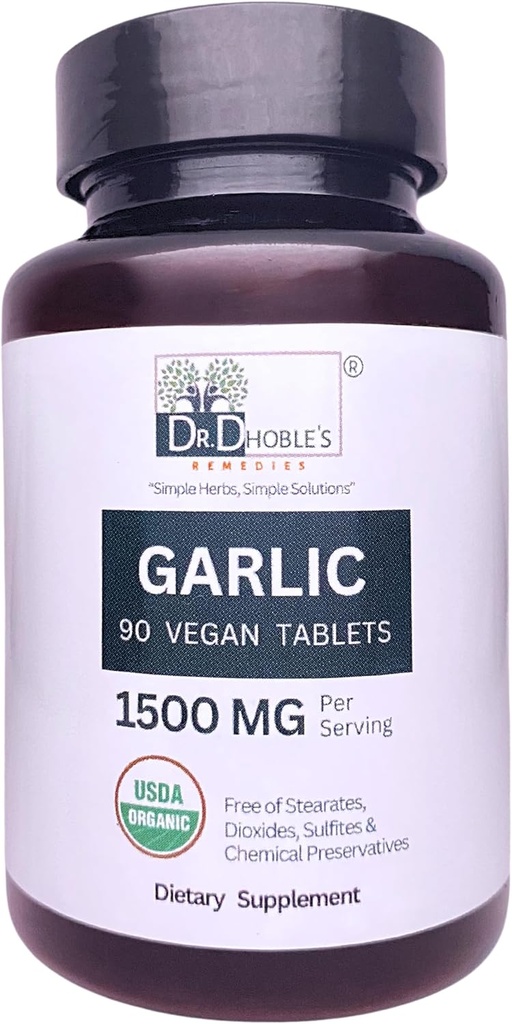 USDA Organik Tablet Tabletleri Doğal Herbs ile Doğal Olarak Yapıldı, Katkı yok, 1500 Mg/Serving, Non-GMO, Gluten-Free 90 Vegan Pills for Men & Women