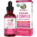 MaryRuth Organics Vitamin B Kompleksi | B Vitaminleri Kompleks | Biotin | Vitamin B12 | Niacin | Folate | Metabolic Support Supplement | Vegan | USDA Organic | Non-GMO | Gluten Free | 2 Ay Supply