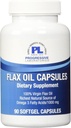 Progresif Laboratuvarlar Flax Oil Capsules Supplement, 1000 mg, 90 Count