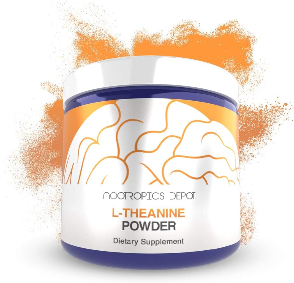 Nootropics Depot L-Theanine Toz 125 Grams | Rahatlama | Sağlıklı Stres Seviyelerini Destekler + Uyku Lisansları | Bilişsel Fonksiyonl + Focus | Amino Asit Tamamlayıcı