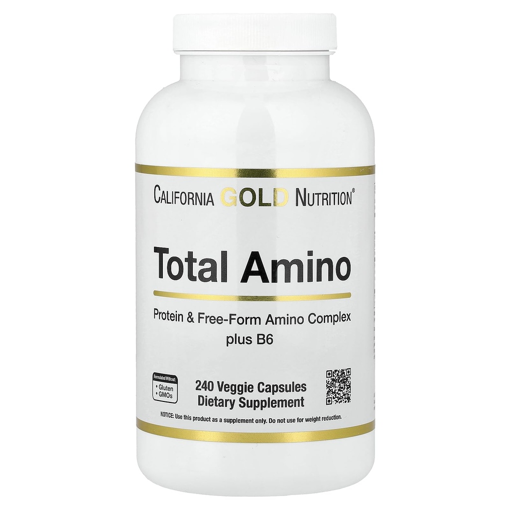 Kaliforniya Altın Beslenme B-6 ve 20 Amino Asit Toplantısı, 240 Veggie Capsules