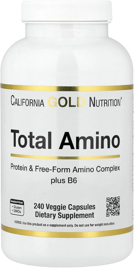 Kaliforniya Altın Beslenme B-6 ve 20 Amino Asit Toplantısı, 240 Veggie Capsules
