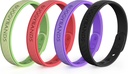 Mosquito Repellent Propertiess, 4 Pack Silikon Mosquito Repellent Bands with DEET Free, Natural & Water Bug Bilebands for Kids and Yetişkinler, Açık Seyahat Koruma (Black & Red&Purple&Green)