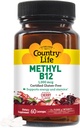 Country Life Methyl B-12 Capsules, 1000 Mcg, 60 Count