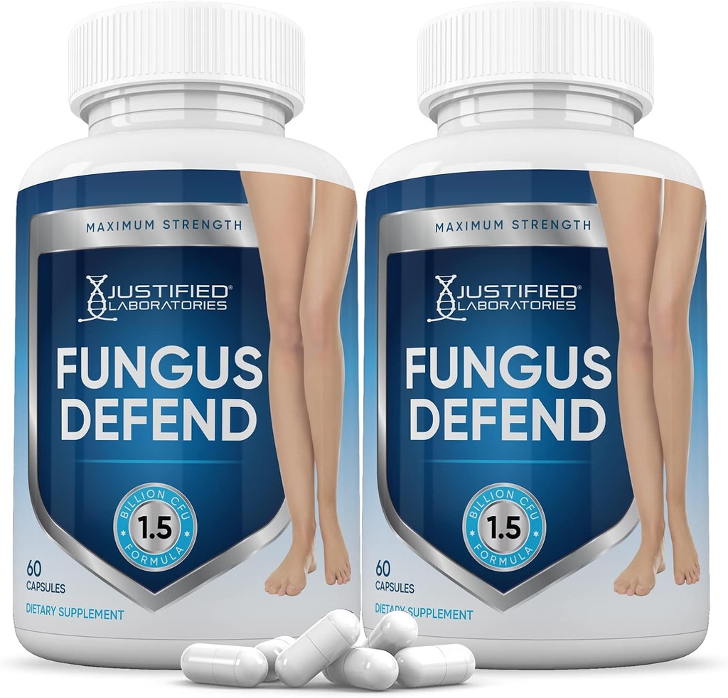 Justified Laboratories (2 Pack) Fungus Pills 1.5 Milyar CFU Probiyotik 120 Capsules