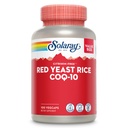 SOLARAY Red Yeast Rice Plus CoQ-10 & No-Flush Niacin Vitamin B-3, Sağlıklı Kalp ve Cardiovascular Desteği, Non-Irradiated & Citrinin Free, 60 Day Money Back Garanti, 100 Hizmet, 100 VegCaps