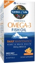 Life Fish Oil Omega 3 EPA/DHA Doğal Beyin Fonksiyonu, Kalp ve Mood, 850 mg Fatty Acid Supplements, Minami - Orange Flavor Ultimate Once Daily, 60 Softgels | Two Moon Supply, Gluten Free