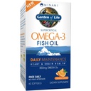 Life Fish Oil Omega 3 EPA/DHA Doğal Beyin Fonksiyonu, Kalp ve Mood, 850 mg Fatty Acid Supplements, Minami - Orange Flavor Ultimate Once Daily, 60 Softgels | Two Moon Supply, Gluten Free