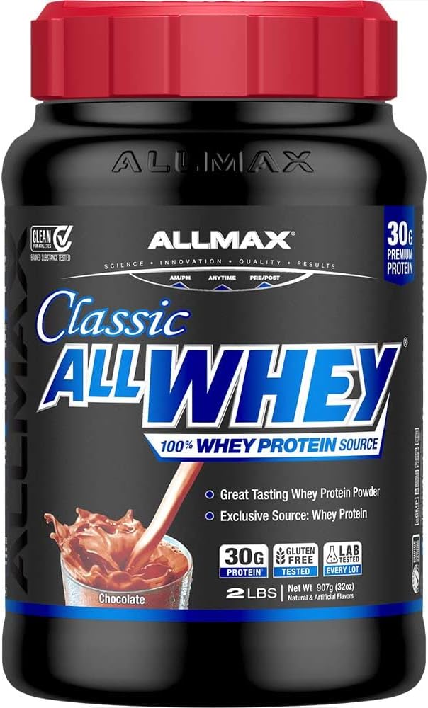 ALLMAX Διατροφή AllWhey Classic 100 Whey πρωτεΐνη σοκολάτα 2 lbs 907 g