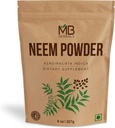 MB Herbals Pure Neem Powder 8 oz | 227 Gram / 0.5 LB Pure Wild-Crafted Neem Leaf Powder | Supplement for Skin and Hair | Azadirachta Indica