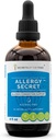 Alerji Gizli Alkol-Free Extract, Tincture, Glycerite Rosemary, Mullein Leaf, Marshmallow, Sting Nettle, Eyebright. Alerji/Kongestion Desteği (4 FL OZ)
