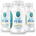 rize labs - LivPure Powered by Nature - Advanced Formula - Καθαρή υποστήριξη συμπλήρωμα διατροφής για την υποστήριξη του ήπατος, επιπλέον δύναμη, Vegan, χάπια ηπατικής λειτουργίας (180 κάψουλες)