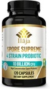 Spore Supreme Spore Based Probiotic 120 Κάψουλα x 10 Δισεκατομμύρια / 4 Strain Formula - 4 Μήνες Προμήθεια - Δεν χρειάζεται Ψύξη, Οξύ ανθεκτικό στεφάνωμα, Γαλακτοκομικά Δωρεάν